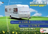 Energy Preis - TEC Caravans