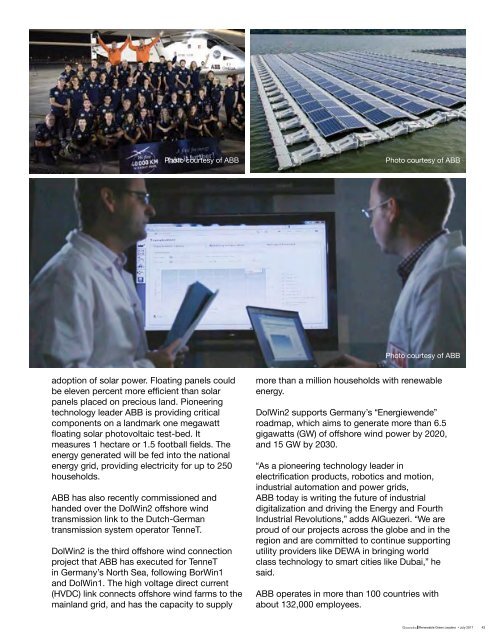 Renewable Green Leaders Magazine: Promoting a Sustainable Future for Generations to Come by Dubai Electricity and Water Authority (DEWA)