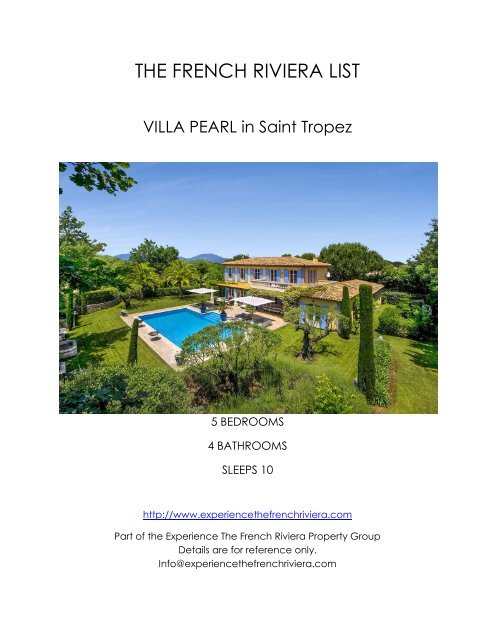 Villa Pearl - Saint Tropez
