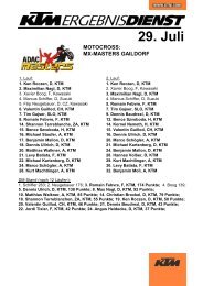 29. Juli MOTOCROSS: MX-MASTERS GAILDORF - Melahn