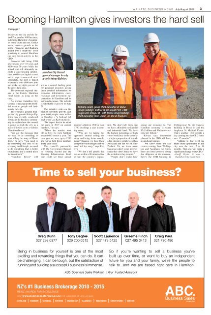 Waikato Business News July/August 2017