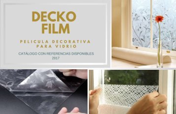 CATÁLOGO PELICULA PARA VIDRIO-DECKO FILM - 2017