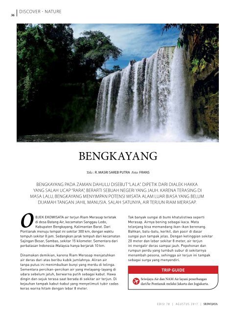 Sriwijaya Magazine Agustus 2017