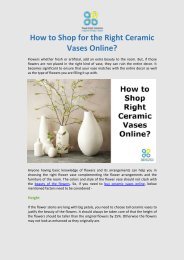 How to Shop for the Right Ceramic Vases Online?