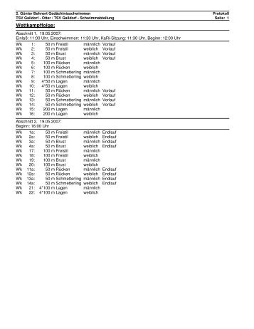 Gesamtprotokol 2. Günter Behnert ... - TSV Betzingen