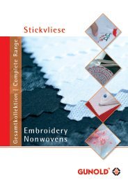 Stickvliese / Embroidery Nonwovens