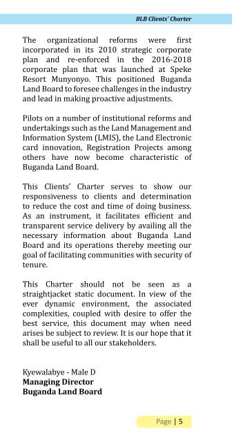 Client&#039;s Charter - 2017