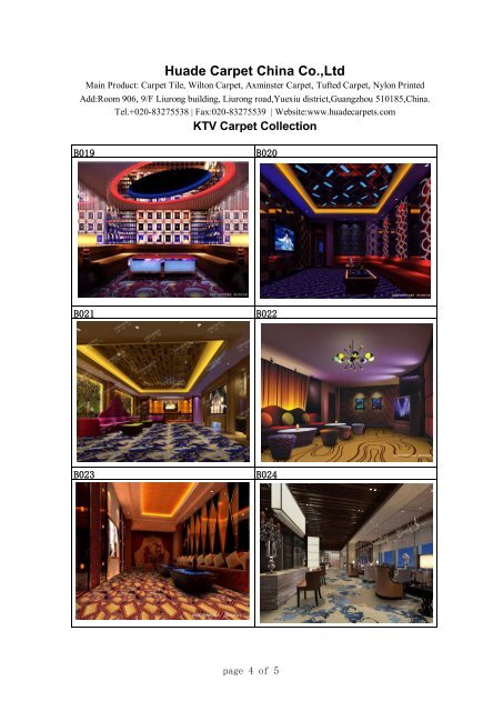 carpet for KTV,Nightclub