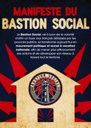 Manifeste du BASTION SOCIAL