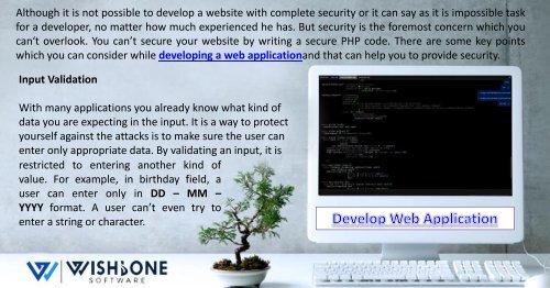 5 Ways To Develop A Secure Your Web Application