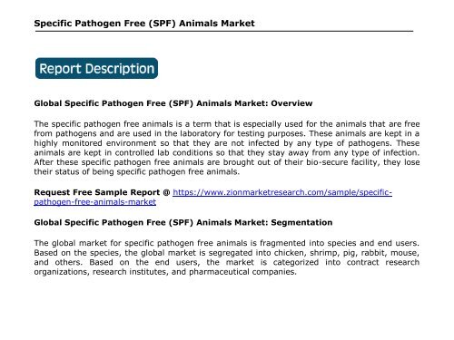 Global Specific Pathogen Free (SPF) Animals Market, 2016 – 2024