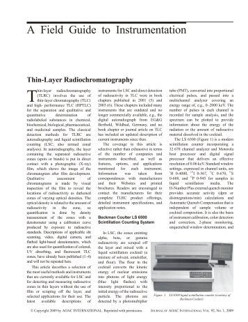 Thin-Layer Radiochromatography - Raytest