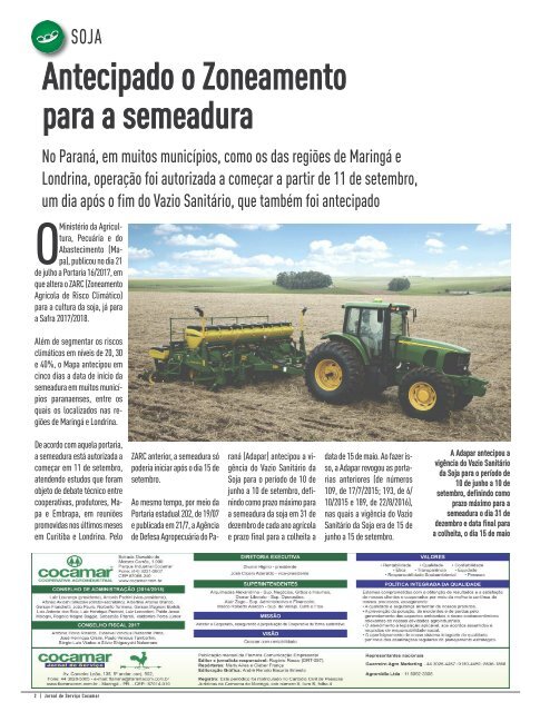Jornal Cocamar Agosto 2017