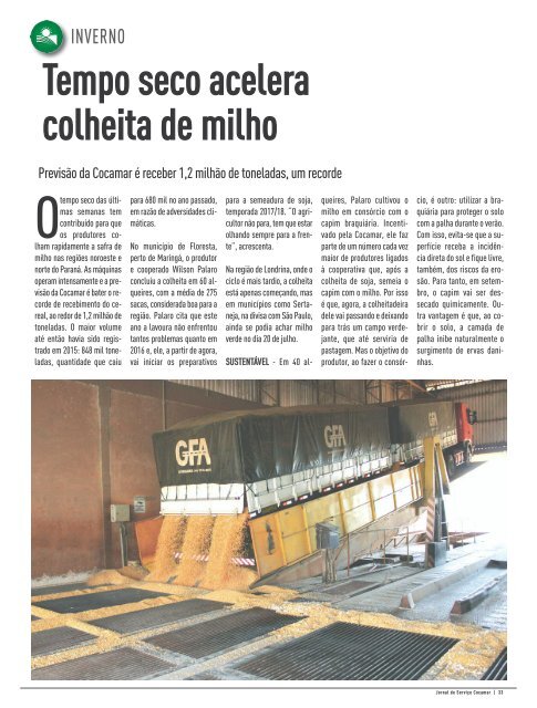 Jornal Cocamar Agosto 2017