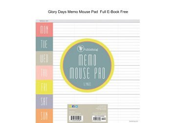  Glory Days Memo Mouse Pad  