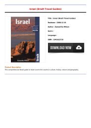 Free Download E-Book Israel Bradt Travel Guides Full Premium Free