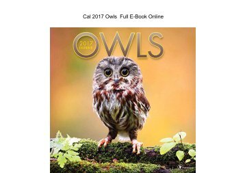  Cal 2017 Owls  Full EBook 