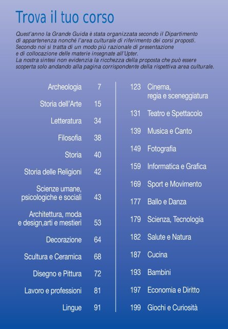 STORIA DELL'ARTE Itinerante - Le guide Upter per provincia di ...