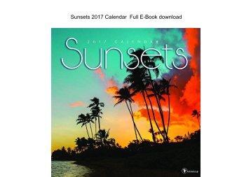  Sunsets 2017 Calendar  Full 