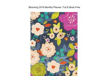  Blooming 2018 Monthly 