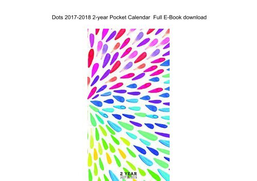  Dots 20172018 2year Pocket 