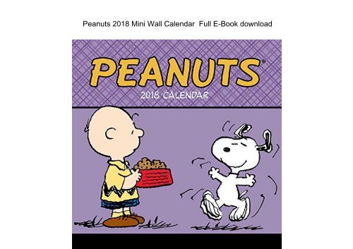  Peanuts 2018 Mini Wall 