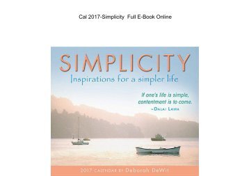  Cal 2017Simplicity  Full 