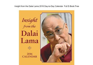  Insight from the Dalai Lama 