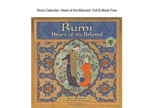  Rumi Calendar Heart of the 