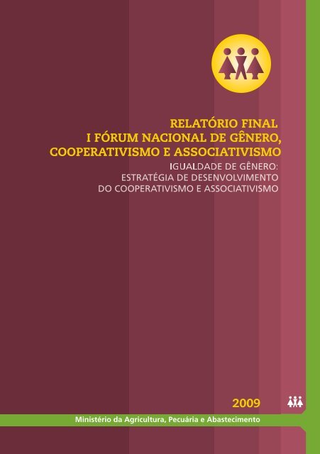 relatório final i fórum nacional de gênero, cooperativismo ...