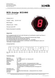 Anzeige BCD-M40 - SCHEIB Elektrotechnik GmbH