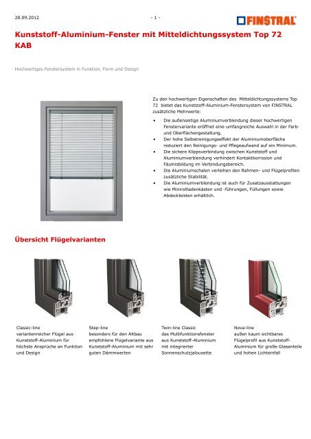 www.finstral.de - Kunststoff-Aluminium-Fenster mit ...