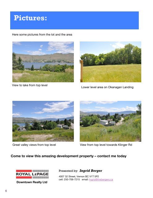 Brochure Okanagan Landing development property