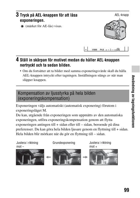 Sony SLT-A55VL - SLT-A55VL Istruzioni per l'uso Svedese