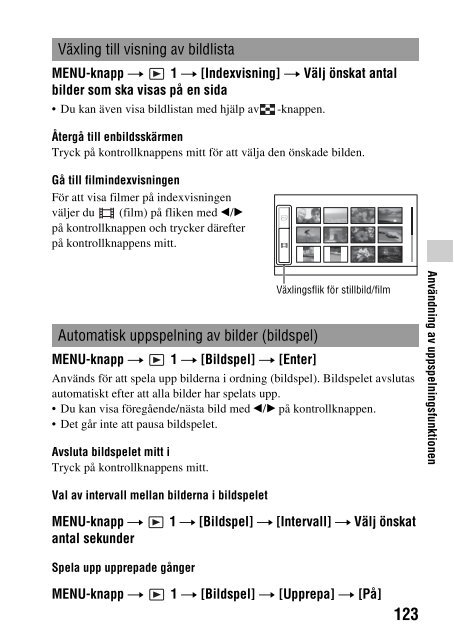 Sony SLT-A55VL - SLT-A55VL Istruzioni per l'uso Svedese