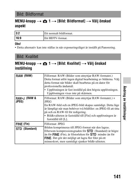 Sony SLT-A55VL - SLT-A55VL Istruzioni per l'uso Svedese