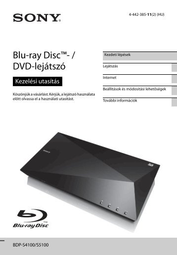 Sony BDP-S4100 - BDP-S4100 Istruzioni per l'uso Ungherese