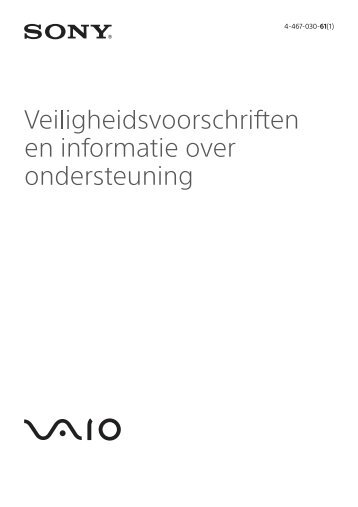 Sony SVL2413M1R - SVL2413M1R Documenti garanzia Olandese