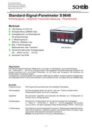 Standard-Signal-Panelmeter S9648 - SCHEIB Elektrotechnik GmbH