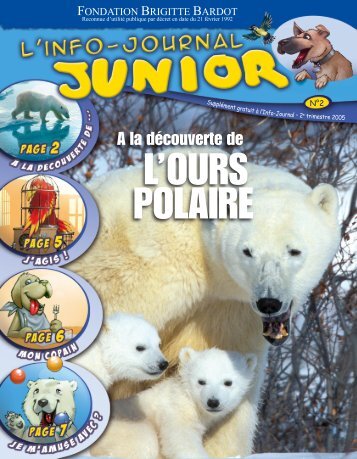 L'Ours Polaire - Site Junior - Fondation Brigitte Bardot
