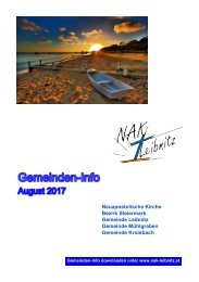 Gemeindeinfo August 2017