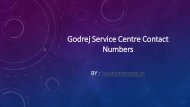 Godrej Service Centre Contact Numbers