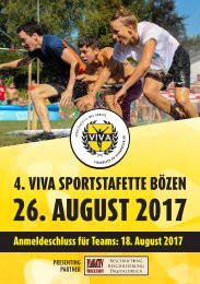 4. VIVA Sportstafette 2017 - Eventführer