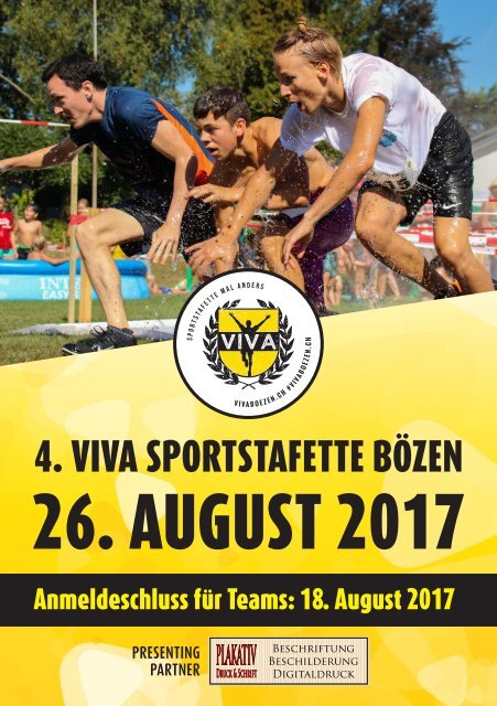 4. VIVA Sportstafette 2017 - Eventführer