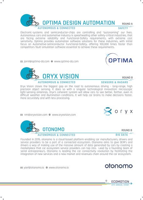 Ecomotion Main Event Booklet