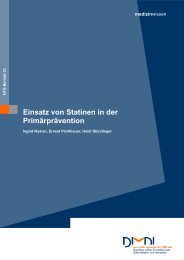 Einsatz von Statinen in der Primärprävention - DIMDI