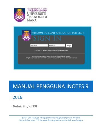 MANUAL iNotes 9 PENGGUNA