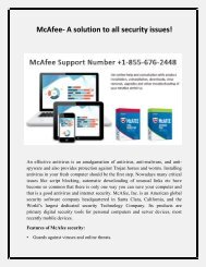 Mcafee Support Number 1-855-676-2448