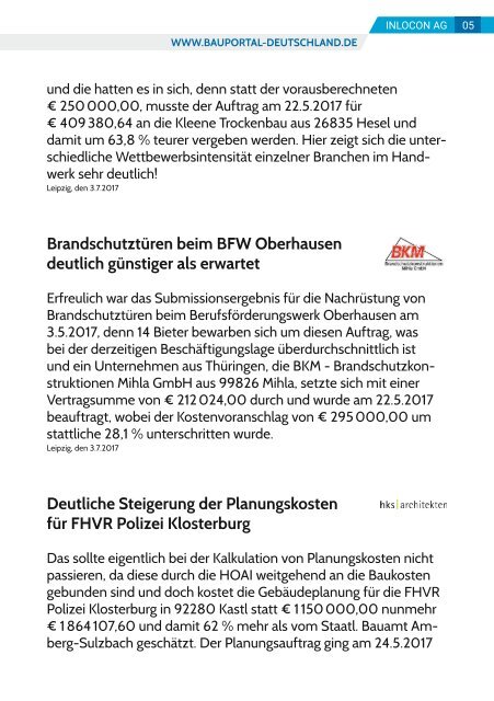 Auftragsvergabemonitor 2. Quartal 2017