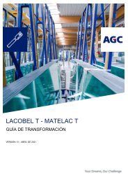 Guía de transformación Lacobel T Matelac T (ES)